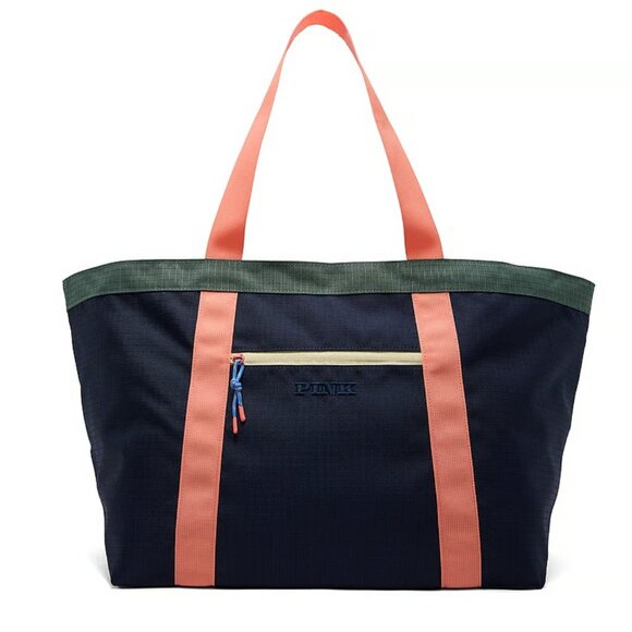 Victoria's Secret PINK Weekender Tote Bag Color Block -27000591 - Picture 1 of 9